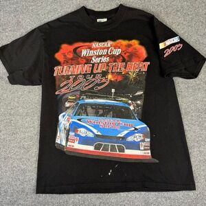 Vintage NASCAR Winston Cup Black Tee AOP